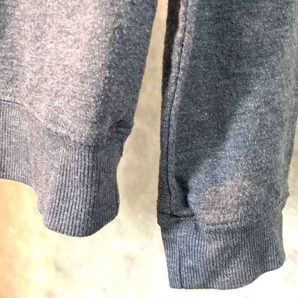 Zoe+ Liv ELEPHANT Gray Blue Sweatshirt Pullover Lightweight Fleece XL - Picture 4 of 10